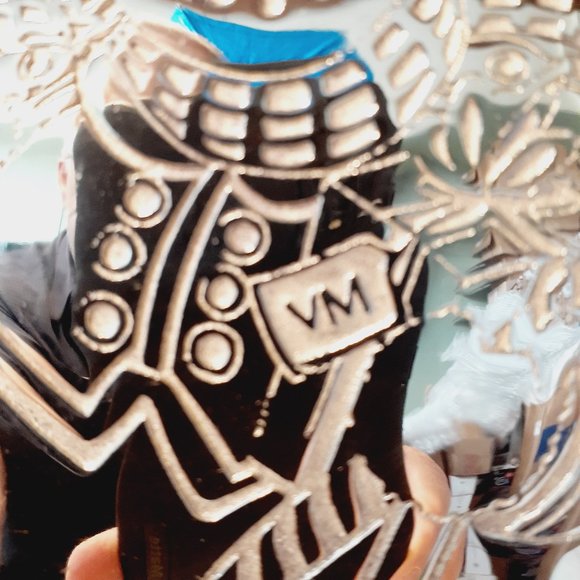 Virginia Metalcrafters Merry Christmas The SNOWMAN Brass Trivet - 4th in Series - Picture 2 of 8